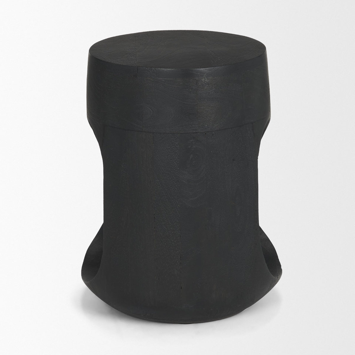 Cove Dark Brown Sculptural Open Side Table