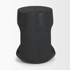Cove Dark Brown Sculptural Open Side Table