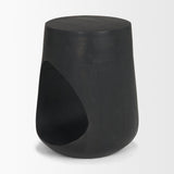 Cove Dark Brown Sculptural Open Side Table