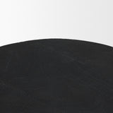 Cove Dark Brown Sculptural Open Side Table