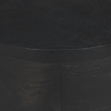 Cove Dark Brown Sculptural Open Side Table