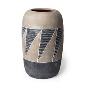 Cove Gray/Brown Ceramic Vase