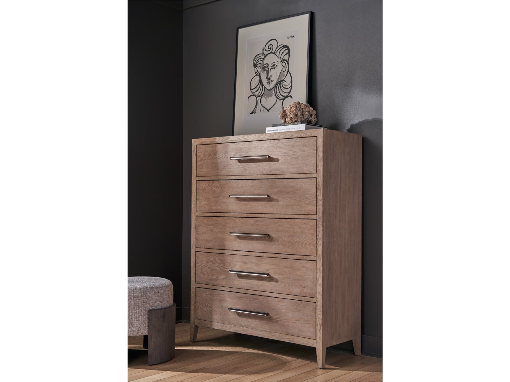 Cove Gray Oak Drawer Chest - Ornate Home