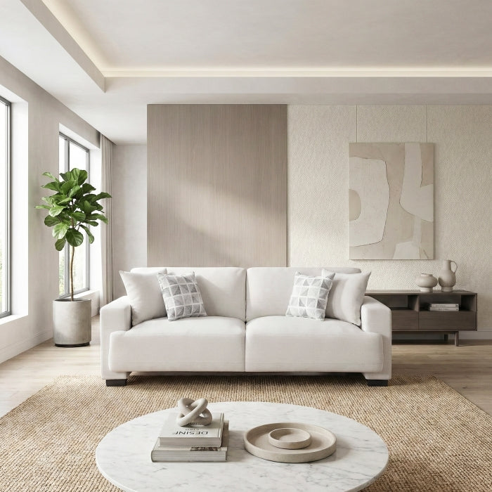 Cove White Sofa - Ornate Home