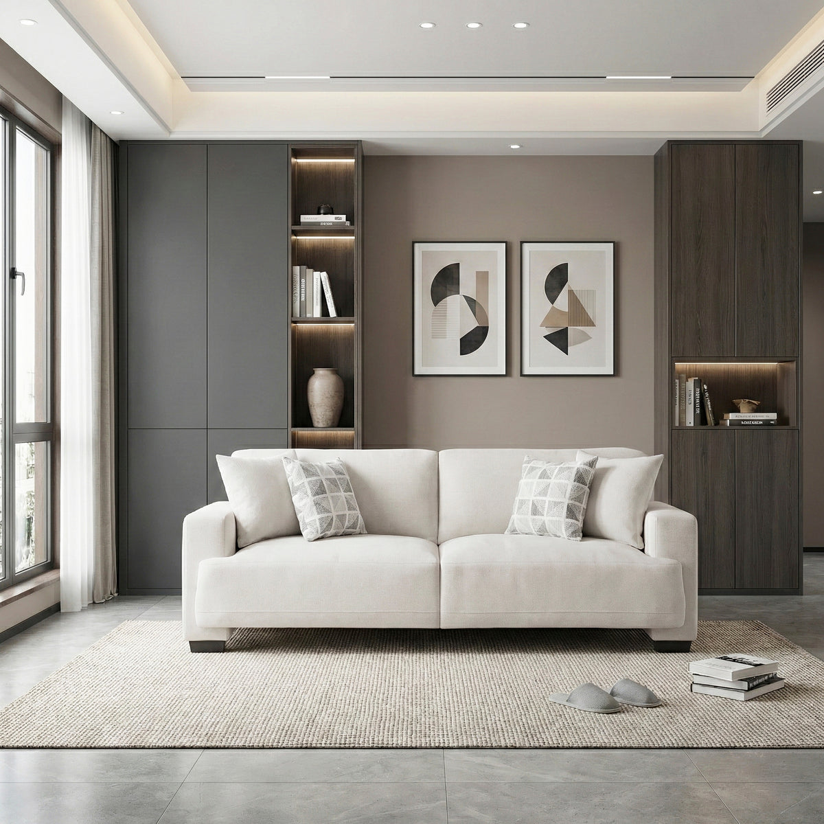 Cove White Sofa - Ornate Home