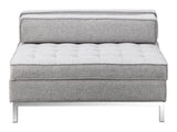 Covella Grey Ottoman Storage - Ornate Home