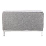 Covella Grey Ottoman Storage - Ornate Home