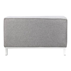 Covella Grey Ottoman Storage - Ornate Home