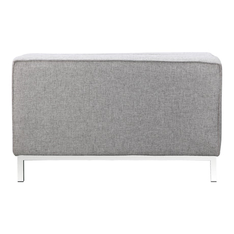 Covella Grey Ottoman Storage - Ornate Home