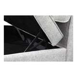 Covella Grey Ottoman Storage - Ornate Home