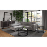 Covella Grey Ottoman Storage - Ornate Home