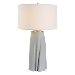 Cover Up Blue/Silver Sculpted Table Lamp - Ornate Home