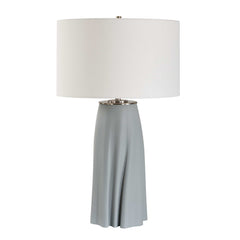 Cover Up Blue/Silver Sculpted Table Lamp - Ornate Home