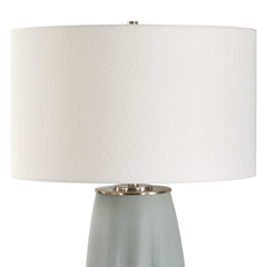 Cover Up Blue/Silver Sculpted Table Lamp - Ornate Home