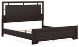 Covetown California King Panel Bedroom Set with Dresser and Mirror - Ornate Home