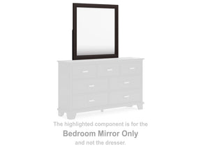Covetown Dark Brown Bedroom Mirror   B441-36 - Ornate Home