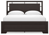 Covetown Dark Brown California King Panel Bed (Online Special Price) - Ornate Home