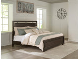 Covetown Dark Brown California King Panel Bed - Ornate Home
