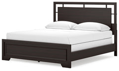 Covetown Dark Brown California King Panel Bed - Ornate Home