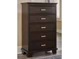 Covetown Dark Brown Chest of Drawers (Online Special Price) - Ornate Home