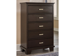 Covetown Dark Brown Chest of Drawers (Online Special Price) - Ornate Home