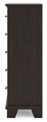 Covetown Dark Brown Chest of Drawers (Online Special Price) - Ornate Home