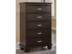 Covetown Dark Brown Chest of Drawers - Ornate Home