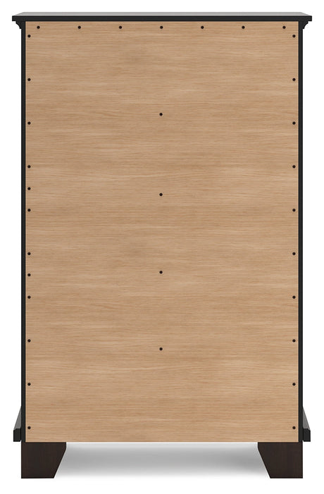 Covetown Dark Brown Chest of Drawers - Ornate Home