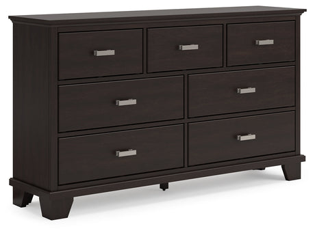 Covetown Dark Brown Dresser - Ornate Home