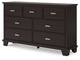 Covetown Dark Brown Dresser - Ornate Home