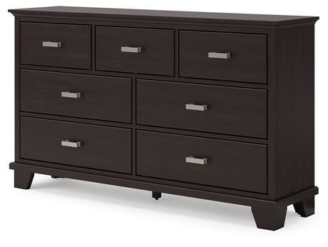 Covetown Dark Brown Dresser - Ornate Home
