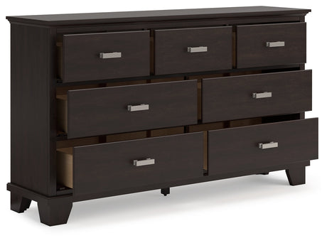 Covetown Dark Brown Dresser - Ornate Home