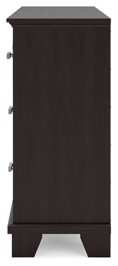 Covetown Dark Brown Dresser - Ornate Home