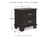 Covetown Dark Brown Full Panel Bedroom Set with Chest and Nightstand (Online Special Price) - Ornate Home