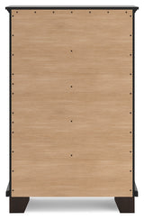 Covetown Dark Brown Full Panel Bedroom Set with Chest and Nightstand - Ornate Home