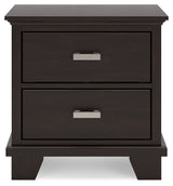 Covetown Dark Brown Full Panel Bedroom Set with Chest and Nightstand - Ornate Home