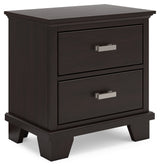 Covetown Dark Brown Full Panel Bedroom Set with Chest and Nightstand - Ornate Home