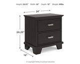 Covetown Dark Brown Full Panel Bedroom Set with Chest and Nightstand - Ornate Home
