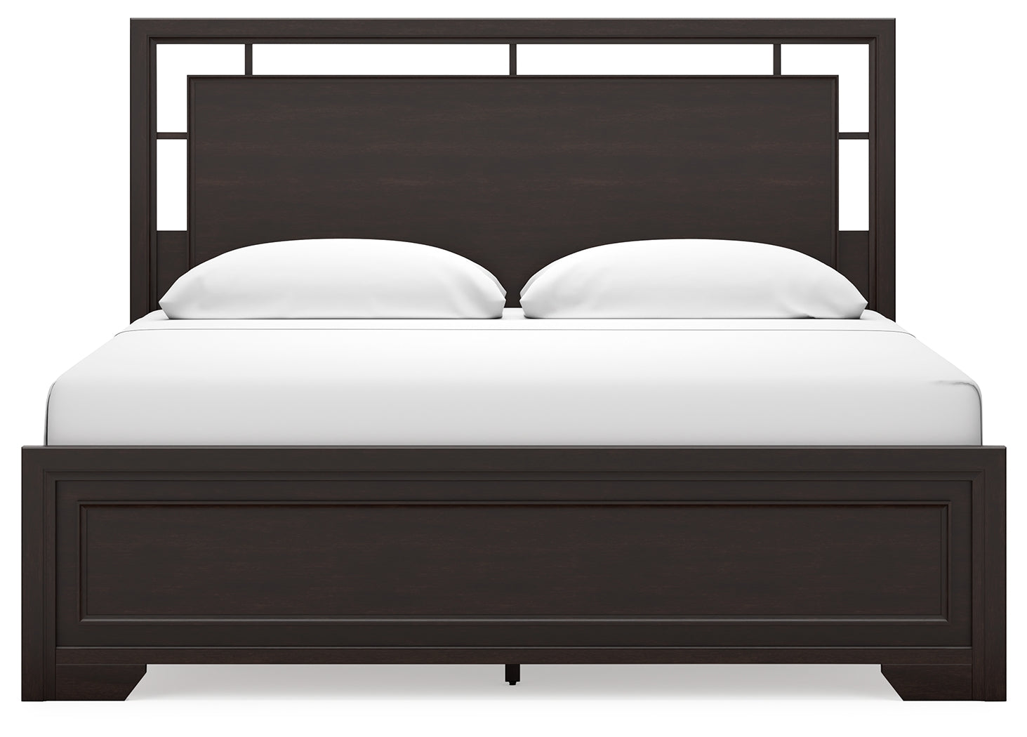 Covetown Dark Brown King Panel Bed (Online Special Price) - Ornate Home
