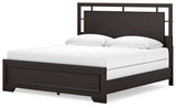 Covetown Dark Brown King Panel Bed (Online Special Price) - Ornate Home