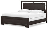 Covetown Dark Brown King Panel Bed - Ornate Home