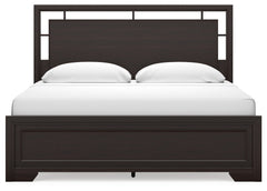 Covetown Dark Brown King Panel Bed - Ornate Home