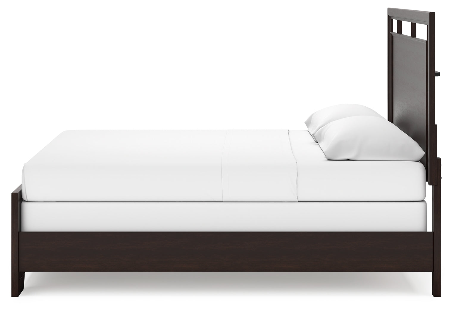 Covetown Dark Brown King Panel Bed - Ornate Home