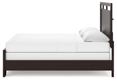 Covetown Dark Brown King Panel Bed - Ornate Home