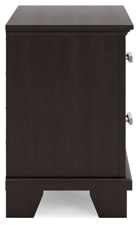 Covetown Dark Brown Nightstand - Ornate Home