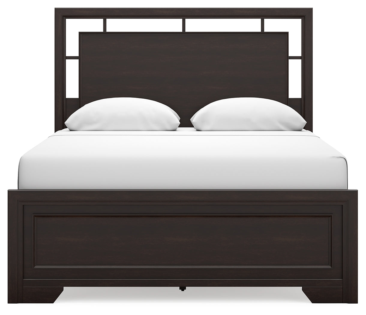 Covetown Dark Brown Queen Panel Bed - Ornate Home