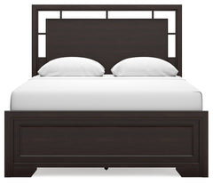 Covetown Dark Brown Queen Panel Bed - Ornate Home