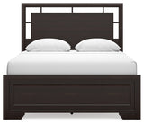 Covetown Dark Brown Queen Panel Bedroom Set with Nightstand - Ornate Home