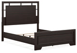 Covetown Dark Brown Queen Panel Bedroom Set with Nightstand - Ornate Home