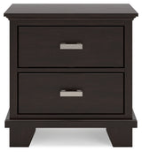 Covetown Dark Brown Queen Panel Bedroom Set with Nightstand - Ornate Home